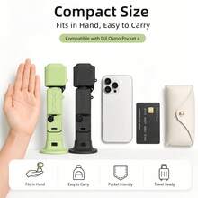Silicone Protective Case For Osmo Pocket 4, Full Coverage Anti-Scratch And Anti-Collision Cover, Standard Version With Lanyard/Basic Version With Lanyard And Base, Macaron Color Series For Daily Use In VLOG, Hiking, Cycling, Travel And Other Scenarios (Accessories Only) - View 4