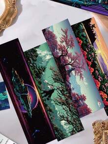 SCXXBSW 30pcs Retro E-Bookmark: Beautiful Scenic Paper Book Page Markers And Decorative Book Note Cards-Perfect For Party Gifts, Rewards, And Holiday Gifts - Bookmark - View 3