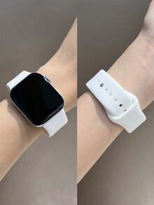 1件時尚矽膠手錶錶帶，相容於華為智慧手錶錶帶 Fit 3/Fit 4/Fit 4Pro/Fit5 手環 - 白色 - 查看 1