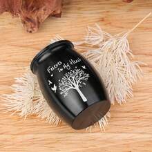 1pc INEYES Personalized Small Pet Urn For Ashes - Waterproof Cremation Keepsake Stainless Steel Memorial Urn With Tree Patterns And Text For Ashes Holder Memorial Dog Cat Funeral Decorative - Multicolor - View 8