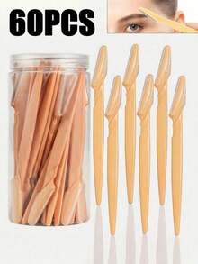 30pcs/Set Navaja de Cejas Amarilla & Set de Navaja de Afeitar, Navaja de Cejas & Navaja de Afeitar, Herramienta de Exfoliación y Eliminación de Vello de la Piel, Recortadora de Eliminación de Vello Corporal y Set de Navaja Facial & de Cejas, Hoja de Mango Largo con Tapa de Precisión, Herramienta de Modelado de Cejas para Mujeres, Adecuada para Uso en el Hogar o Viajes - amarillo - Ver 13