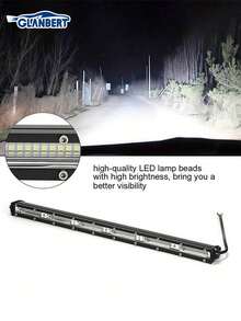 GLANBERT 4/7/14/20 Inch Car LED Light Strip 27/60/120/180W Ultra-Thin Neutral White Mesh Light Strip Suitable For Sedan, SUV, Truck - Multicolor - View 13