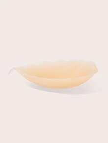 Lignisse Shell Shape Sticky Bra Invisible Push Up Front Closure Strapless Backless Self-Adhesive Seamless Lift Gathering Nipple Cover Women Intimates - Apricot - View 5
