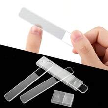 3/5pcs Nano Glass Nail File Set, Nail Polishing File, Nano Glass Nail File Glossy Polishing Manicure Care Tool, Portable Individual Boxed - Clear - View 2