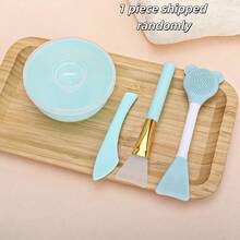 Silicone Face Mask Tool, Silicone Brush With Handle, Multi-Functional Double-Ended Brush, DIY Face Mask Mixing Bowl Set, Makeup Tool, Face Mask Mixing Tool, Suitable For Travel, Also Suitable As A Christmas Gift For Friends. - Multicolor - View 12