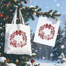 4pcs Christmas Templates, Including Various Classic Holiday Patterns: Christmas Tree, Reindeer Wreath, Santa Claus, Snowflake And Deer Patterns. Can Meet All Your Christmas Theme Related DIY Creative Needs. - A - View 5