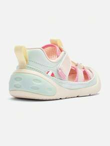 Balabala Kids Closed Toe Sandals Anti Collision First Walker Shoes For Boys Girls Summer Wear - Pink Green - View 5