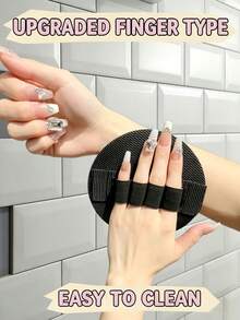 Exfoliating Body Scrub And Back Cleaning Tool, Available In Two Handle Styles, Coarse And Fine Textures To Meet Different Needs, Gently Removes Dead Skin Cells Without Pain, Suitable For Daily Bathing And Cleansing - Multicolor - View 3