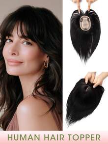 Women's Hair Topper, Suitable For Thinning Hair, 8-14 Inch Hairpiece With Lightweight Clip-In Bangs, Realistic Scalp And Parting, For Daily Wear - Multicolor - View 26