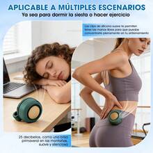 Ventilador eléctrico portátil silencioso mini sin aspas, ventilador con clip para camisa, ventilador de cuello manos libres de 3 velocidades, adecuado para uso al aire libre, viajes, oficina, accesorio de viaje, regalo, capacidad de batería: 1000mAh - Con clip - Ver 9