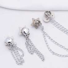 1/3/5pcs Multi-Functional Plastic & Metal Clothing And Trouser Leg Clips, Star-Shaped, Heart-Shaped, And Bow-Knot Faux Pearl Design, Non-Slip Pant Length Adjuster, Prevents Trouser Legs From Dragging On The Ground, Suitable For Jeans, - Multicolor - View 9