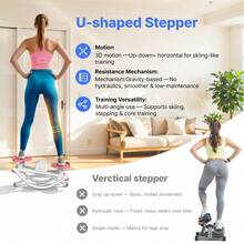 MERACH Upgraded Version Rocking Steppers For Exercise At Home,3D Motion Stair Stepper With Resistance Bands For Full Body Workout& Low-Impact Balance Board, 330 LBS Loading Capacity Exercise Equipment - White-upgraded Version Rocking Stepper - View 7