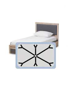 1pc/Set Bed Sheet Fastener - Adjustable Elastic Bed Sheet Fixing Strap, Suitable For Full, Queen, King, Twin Size, 6-Way Cross Bed Sheet Clips Suspension Strap, Suitable For Round And Square Mattresses. Home Storage, Perfect Gift - Multicolor - View 5
