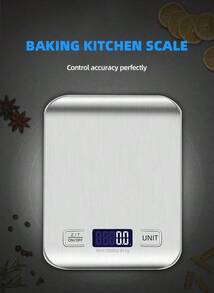 10000g-1g Precision Electronic Kitchen Scale, Compact Design With LCD Display, AAA Battery Powered, ABS Material, Hook Design For Easy Placement, Suction Cup Base For Added Stability, Suitable For Home And Office Use - Silver - View 4