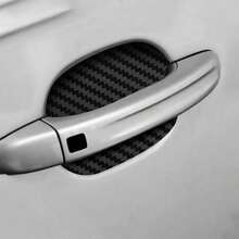 1pc/4pcs Car Door Handle Sticker Protective Film Carbon Fiber Handle Wrap Decal 4-Piece Set - A - View 9
