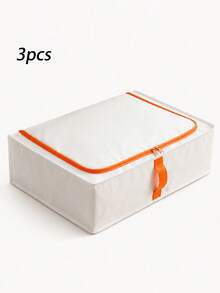 3/1pc Foldable Fabric Underbed Storage Bag, Fully Utilize Underbed Space, Can Store Blankets, Quilts And Pillows, Suitable For Closet Organization, Underbed, Wardrobe And Cabinet Top Storage, Also Suitable For Holiday, Room, Home And Bedroom Decoration, Clothing Storage, Storage Box, Storage, Underbed Storage Space - Multicolor - View 15