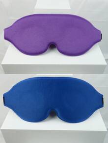 2/1pc Artificial Silk Sleep Mask Set, Satin Sleep Mask With Hair Scrunchie, Light-Blocking Night Eye Mask, Wedding Bridesmaid Gift, Pink, Silk Satin Sleep Mask, Unisex - Multicolor - View 27