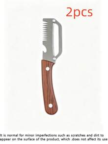 Ergonomic Wooden Handle Stainless Steel Peeler 3-In-1 Fruit & Potato Peeler Bottle Opener Kitchen Peeling Cooking Tool - Apricot - View 12