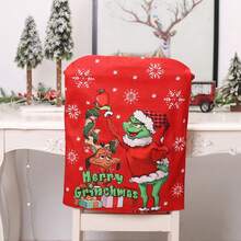 The Grinch 1pc Christmas Doll Chair Set Chair Cover Cartoon Chair Cap, Christmas Party Decoration Supplies Chair Set Table Holiday Atmosphere Decor Props, Halloween - Multicolor - View 5