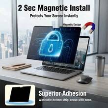 Magnetic Privacy Screen Protector For MacBook Air 13-Inch (2018-2021, M1) A2337 A2179 A1932, Removable Anti-Glare Laptop Privacy Filter, Suitable For Office, Airport, Cafe And Other Public Places - View 2