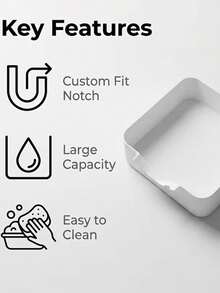 1pc Washing Machine Base Water Tray Leak-Proof Pad, Durable And Easy To Clean, Prevents Overflow And Protects Floor, Thickened Anti-Slip Tray Bracket, Collection Tray, Leak-Proof Pad, Durable Material Appliance Pad, Leak-Proof Pad, Home Supplies, Household Cleaning Accessories, Random Color - A - View 5