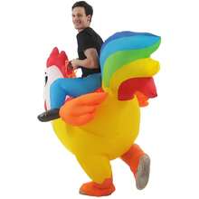 Inflatable Rooster Costume Halloween Blow Up Costumes For Adult Men Women - Yellow - View 4
