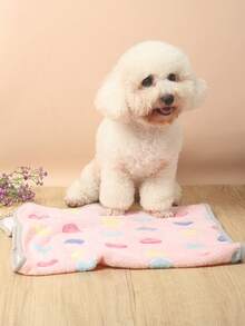 Coral Fleece Autumn/Winter Pet Blanket, Multiple Colors And Heart Patterns, Thickened, All-Season Warmth, Machine Washable, Dog Supplies, Cat Supplies, Not Suitable For Large Dogs - Multicolor - View 8