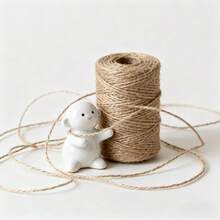200M/100M 2mm 天然黃麻繩線，適用於居家婚禮裝飾、麻布緞帶蝴蝶結、手工禮品、聖誕生日派對包裝 - 彩色 - 查看 21