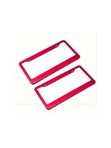 2pcs Durable Aluminum Alloy License Plate Holder, With Easy-To-Install Accessories, For Stylish Riding - 2pcs - View 5