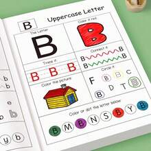 48 Pages Alphabet Tracing Activity Book For Toddlers - Colorful ABC Learning Workbook With Uppercase/Lowercase Practice, Preschool Must - Have, Educational & Fun, Enhances Early Literacy - Multicolor - View 4
