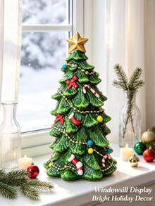 1pc Lucky Christmas Tree Music Box Ornament, Desktop Decoration, Suitable For Christmas, Winter, Home, Wedding Decor, Jewelry Storage Box, Party Decor, Valentine's Day, Birthday And Christmas Room Decoration. Christmas - Multiple Styles - View 2