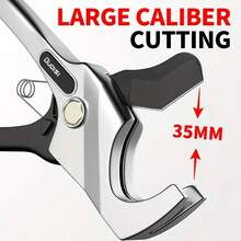 0-35mm Metal PVC Pipe Cutter Blade, Water Pipe Scissors, Quick Cut PPR Scissors, Aluminum Plastic Pipe Scissors, Suitable For Water Pipes And Aluminum Tubes, Pipe Cutting Tool, Professional Pipe Cutter, Equipped With SK5 High-Speed Steel Blade. - A - View 6