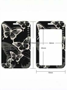 1pc Stick Figure Phone Charm & Card Holder, Suitable For Bus Card, Work ID, Student ID, Factory Badge And Access Card, Niche Fashion Accessory, Ideal Gift For Students And Professionals - Multicolor - View 7