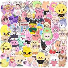 50pcs SKZOO Cartoon Character Decorative Stickers, K-Pop Fan Fun Stickers, High-Quality Texture, Suitable For Scrapbooking, Photo Album Decoration, Graffiti Beautification Of Notebooks, Computers And Suitcases, Personalized Transformation Of Items, High Playability For Fans, Great For Personal Collection, Also Suitable As Gifts For Friends With Similar Interests - Multicolor - View 2