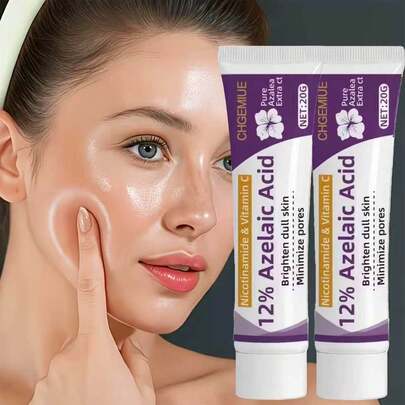 12% Azelaic Acid Face Cream, Suitable For Sensitive Skin, Non-Irritating, Daytime Use, Moisturizing, Glycerin Formula, Ideal For Oily Skin, Suitable For All Skin Types, Gentle And Skin-Friendly, Deeply Nourishing For Oily Skin