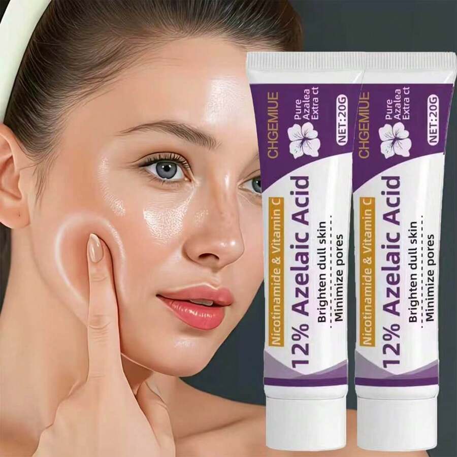 Krim Wajah Asam Azelaic 12%, Cocok untuk Kulit Sensitif, Tidak Iritasi, Penggunaan Siang Hari, Melembapkan, Formula Gliserin, Ideal untuk Kulit Berminyak, Cocok untuk Semua Jenis Kulit, Lembut dan Ramah Kulit, Menutrisi Secara Mendalam untuk Kulit Berminyak - Hyaluronic Acid - View 1
