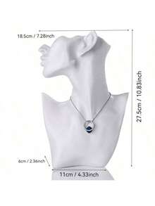 Creative Portrait Model Neck Display Stand, Collarbone Chain Holder, Necklace Ring Bracelet Jewelry Hanging Display Prop - Multicolor - View 3