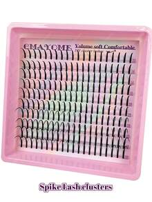 200pcs Fluffy Single Cluster False Eyelashes D Curl Dense Long 10-18mm Suitable For DIY Eyelash Extensions Beginners Can Easily Create Perfect Eyelashes At Home Ideal Gift For Women And Girls - DD - View 7