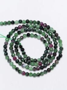 1 Strand 2/3/4mm Faceted Natural Epidote Beads For Jewelry Making DIY Bracelet Waist Beads Chain Bracelets Accessories - Multicolor - View 11