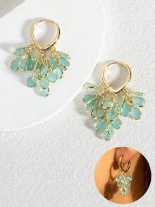 Green Jade Multi- Earrings