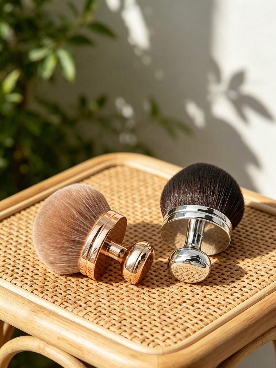 Mushroom Head Large Powder Powder Blusher Brush Super Soft Large Seal Makeup Brush Beauty Tool - Multicolor - View 1