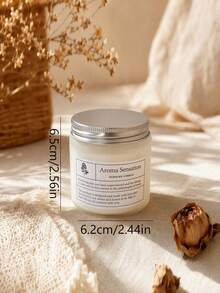 Aroma Sensation Scented Candle Frosted Glass Jar Premium Niche Fragrance Candle Bedroom Living Room Atmosphere Creation Relaxation Stress Relief Birthday Housewarming Gift Home Healing Decor - Canned Candle (Freesia Scent) - View 11