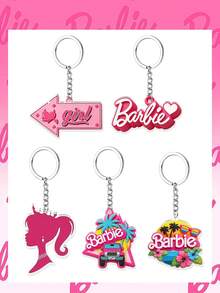 Splendor Summer Vacation Style Acrylic Keychain, Palm Tree Flower Silhouette Bag Hanger, Decorative Key Ring, Backpack Handbag, Girls' Gift - Multicolor - View 4