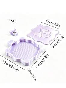 Magnetic Bowknot Diamond Painting Tray With Magnetic Lid To Prevent Bead Spillage, Wavy Edge Bowknot Design, Practical Divided Bead Slots, Suitable For DIY Diamond Painting Crafts, Bead Sorting And Storage, Easy To Use, Dedicated Tool Tray For Diamond Painting - A - View 15