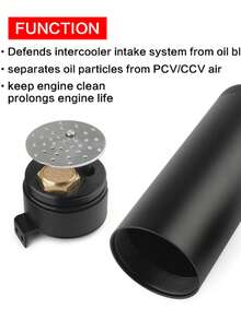 Oil Catch Can Universal 2 Port Aluminum 750ml Baffled Reservoir Tank With Filter - JCYH-2K - View 2