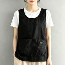 Breathable Sleeveless Apron, Cool And Comfortable, Suitable For Long-Term Wear In Summer. Features Quick-On/Off Design, Large Pockets For Convenient Storage, Suitable For Kitchen Cooking, Art Studio Activities And Daily General Use, Simple And Versatile. - Multicolor - View 10