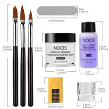 NOCIS 三色壓克力美甲套組，讓您輕鬆掌握 3D 設計，專業級套組無需光源，可打造驚艷效果、法式美甲與雕花美甲 - 彩色 - 查看 3