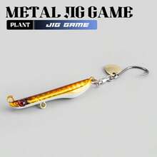 1PC 10‑30g Long Cast Metal Jig Lure, Rotatable Single Hook Spinner Blade Hard Bait For Saltwater Freshwater Inshore Offshore Fishing - Multicolor - View 18