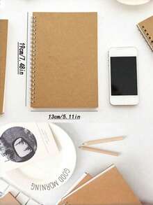 Kraft Paper Scroll Planner - A5 Size Daily & Weekly Planner, Office Stationery Time Management Journal, Suitable For Work Task Notebook And Memo - Multicolor - View 3