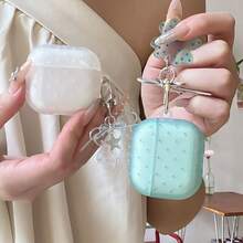Light Mist Semi-Transparent Small Polka Dot Earphone Case Compatible With AirPods Case 2/3/4/Pro/Pro2/Pro3, Shockproof Earphone Case, With Pendant, Gift For Men And Women, Commuting Accessory, Fashion Creative, Combining Aesthetics And Practicality - Mixed Colors - View 2